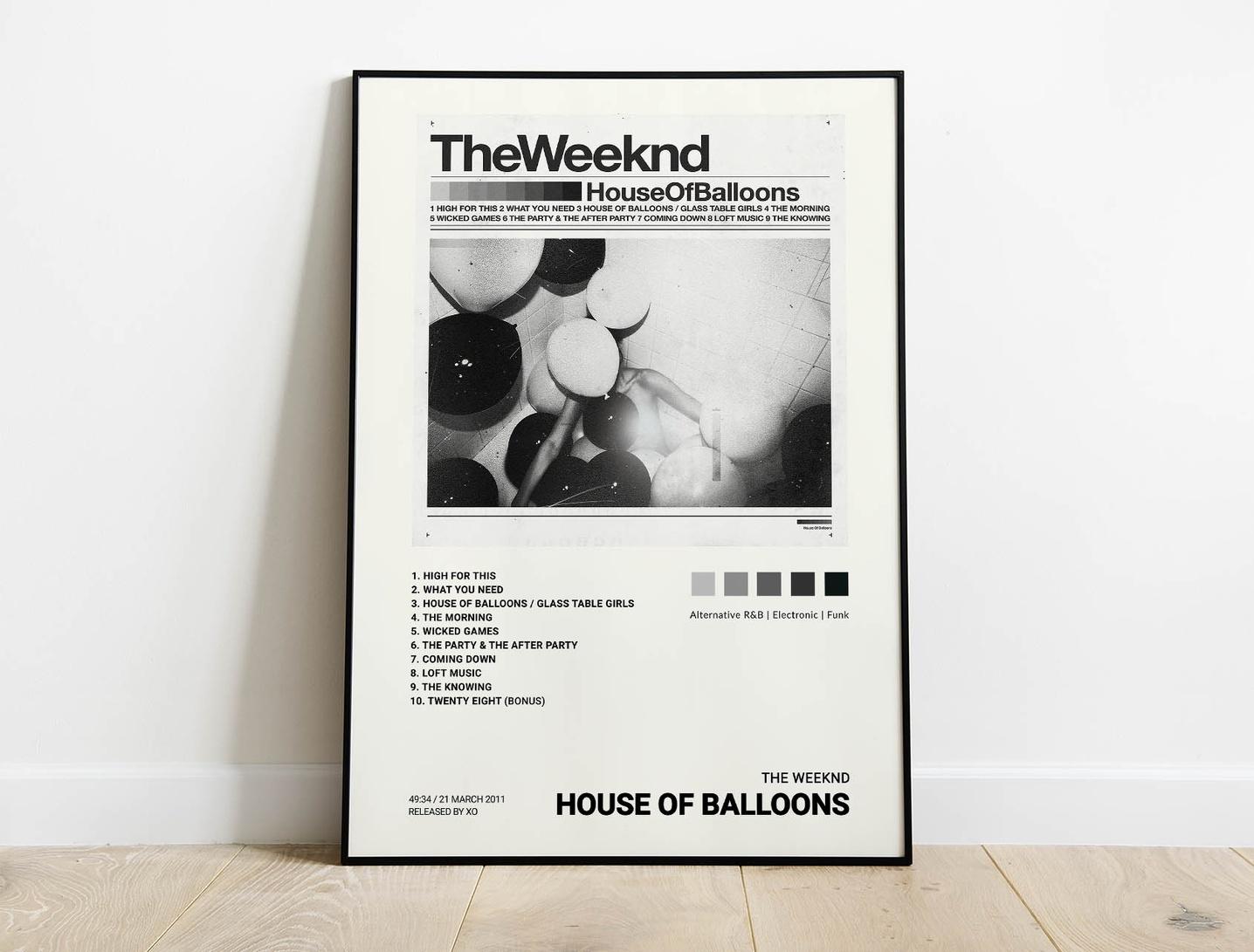 The Weeknd House 2024 of Balloons 2 Part Vinyl